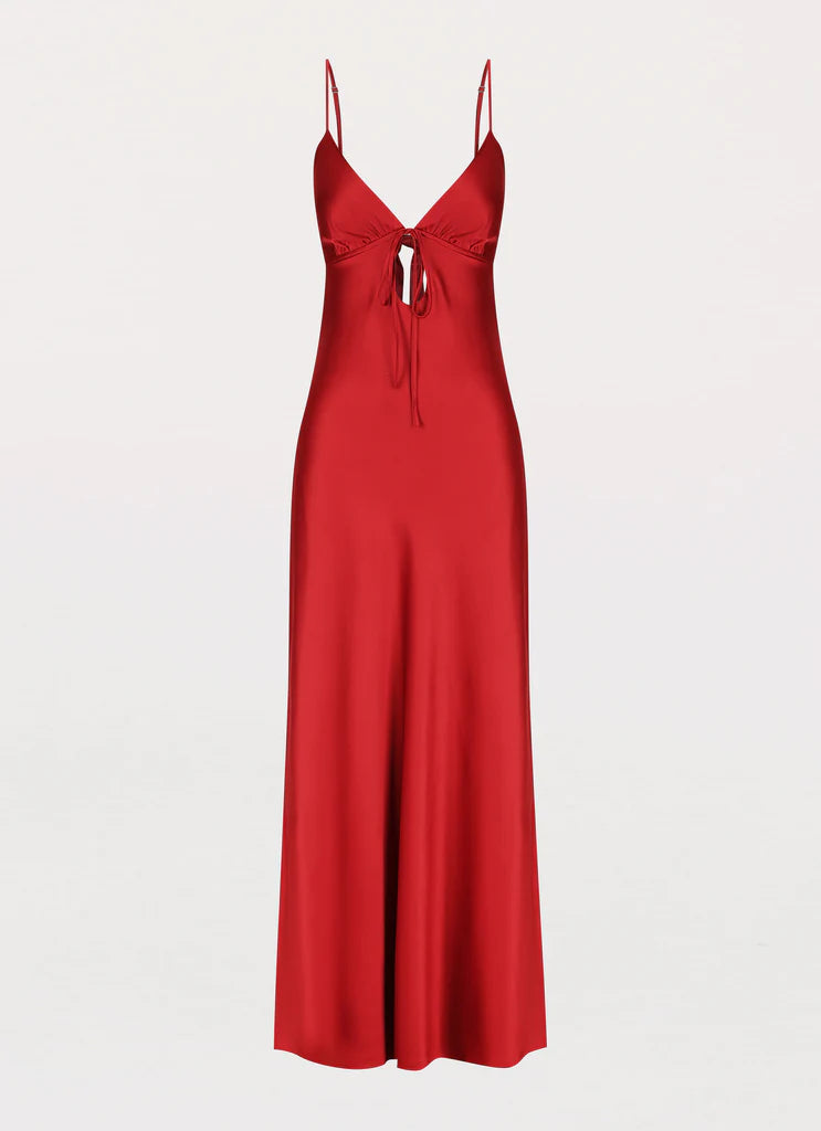 Velvet Allure Satin Dress