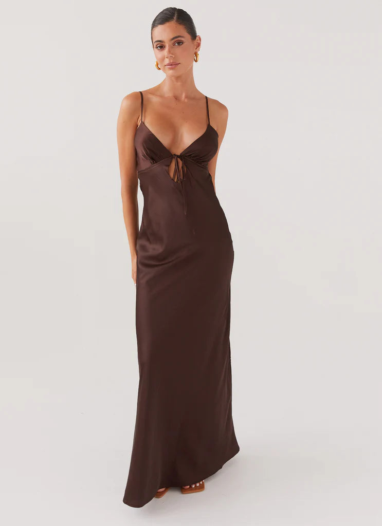 Velvet Allure Satin Dress