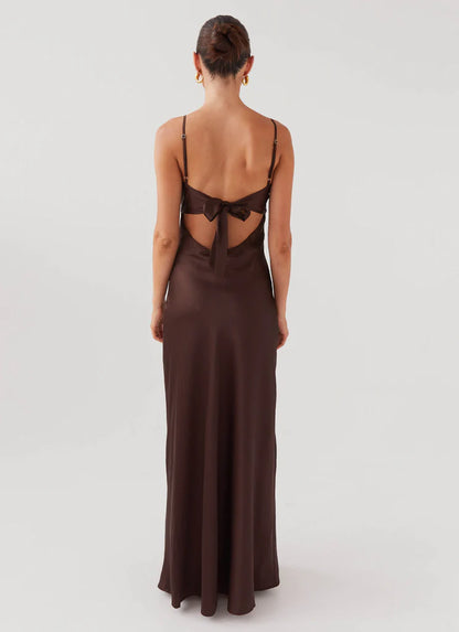 Velvet Allure Satin Dress